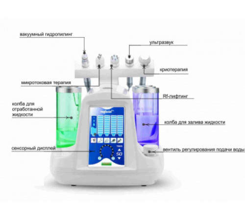 Косметологический комбайн 7 в 1 гидропилинг + Led маска CH-5468 r 8