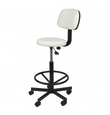 Стул мастера АСТЕК высокий с опорой для ног и спинкой