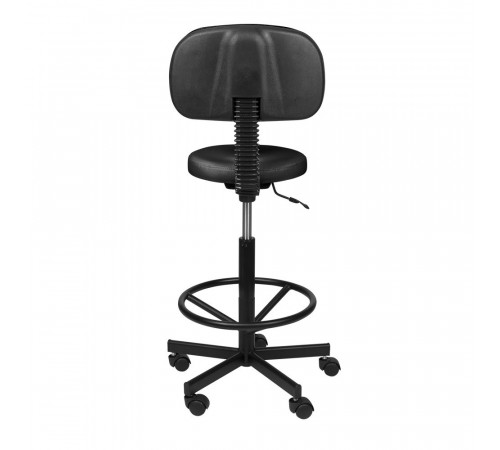 Стул мастера АСТЕК высокий с опорой для ног и спинкой