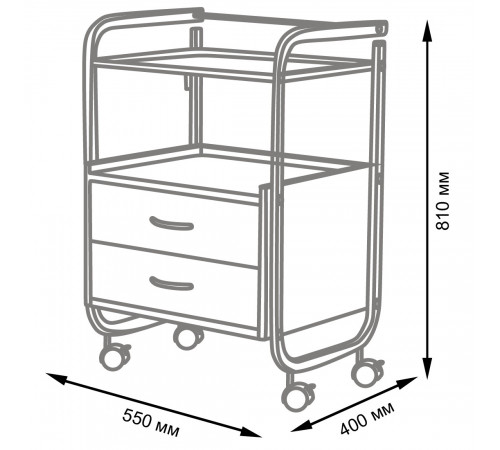 Косметологическая тележка МД-106
