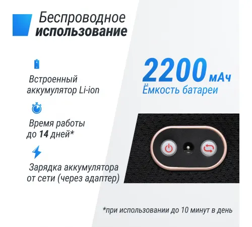 Массажная подушка UNIX Med Relax Pillow Blue