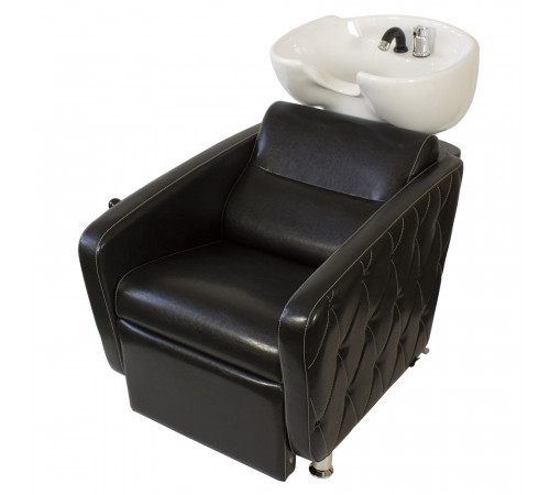 Парикмахерская мойка МД-123 с регулировкой ножной части, прострочкой и утяжкой