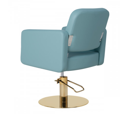 Парикмахерское кресло Одри, основание круг золото