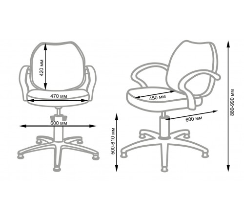 Кресло парикмахерское СОЛО Модерн гидравлика хром