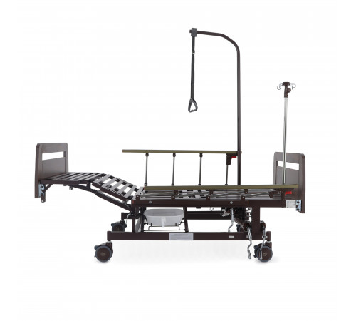 Кровать механическая Е-45А (ММ-5128Н-01/5124Д-01) с боковым переворачиванием, туалетным устройством и функцией «кардиокресло»