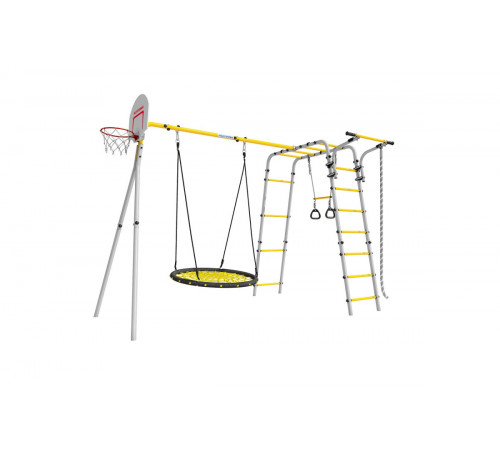 Детский спортивный комплекс для дачи ROMANA Акробат - 2 (желтый/серый)