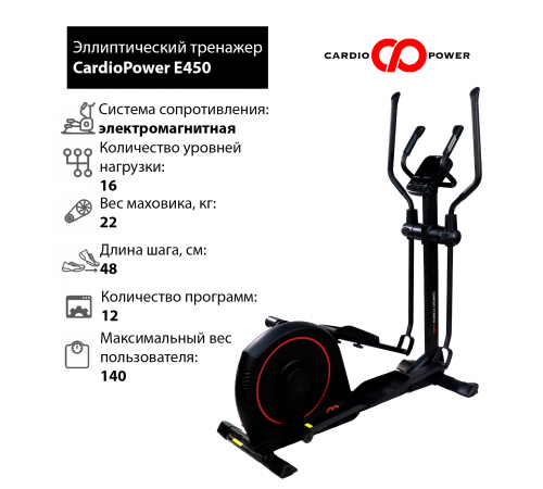 Эллиптический тренажер CardioPower E450