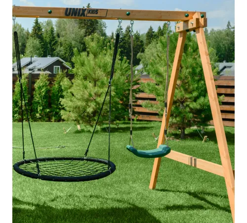Детский игровой комплекс UNIX Kids (6 in 1) Dark Green