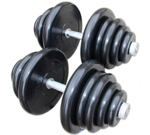Гантели разборные обрезиненные (пара) по 75 кг