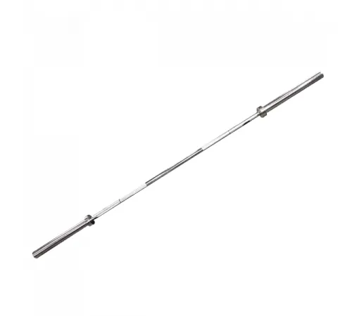 Олимпийский гриф Smith BC103-226 прямой хромированный, нагрузка до 226кг,в комплекте с одной парой пружинных замков