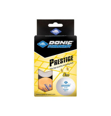 Мячики для н/тенниса DONIC PRESTIGE 2* 40+ 6 штук, белый + оранжевый
