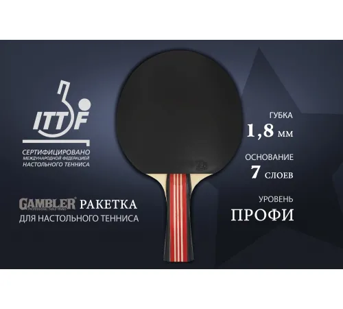 Ракетка Gambler 2 STAR (коническая)