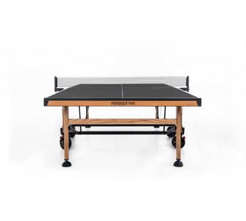 Теннисный стол складной для помещений "RASSON PREMIUM T01 Indoor" (274 х 152,5 х 76 см, натуральный дуб) с сеткой