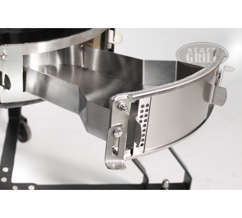 Керамический гриль-барбекю 22 дюйма (черный) (56 см)